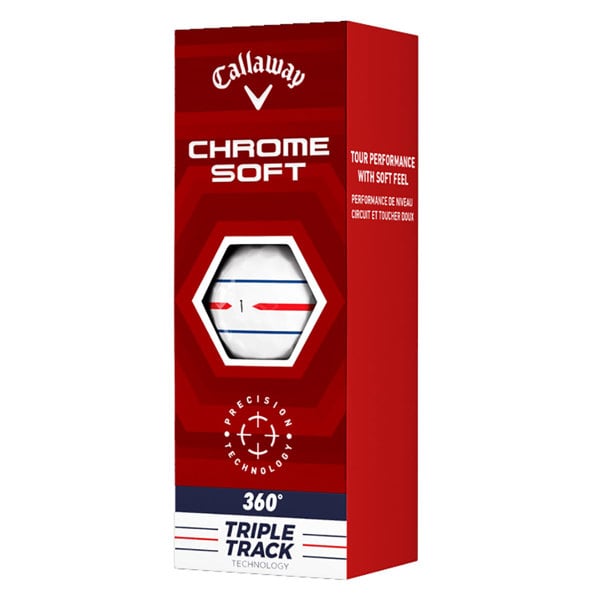 calaway chrome soft 360 triple track golf balls ex2