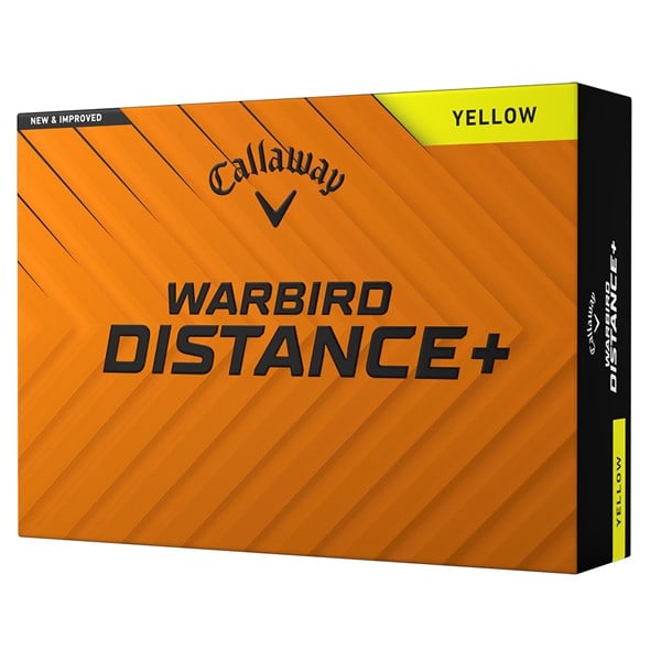 Callaway Warbird Distance + Yellow Golf Balls (12 Balls)