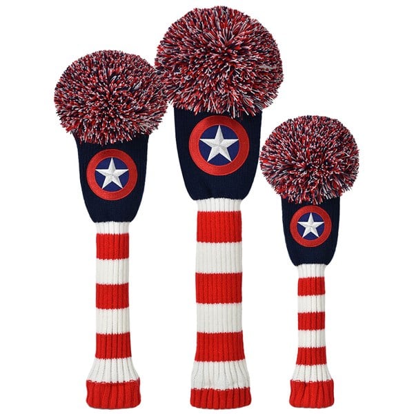 Originals Golf Captain USA Pom Pom Woods Headcovers