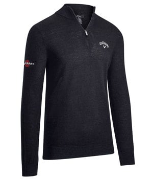 Callaway Mens Blended Merino Quarter Zip Sweater Golfonline