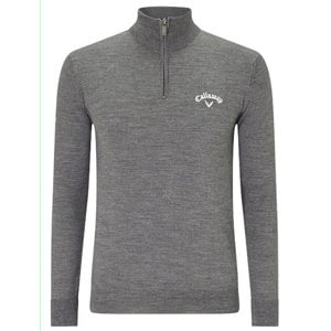 Callaway Mens Blended Merino Quarter Zip Sweater
