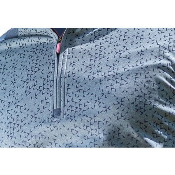 Callaway Mens 1/4 Zip Trademark Chev Print Chillout