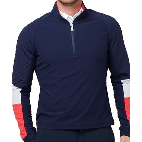 Callaway Mens 1/4 Zip Resort Colourblocked Chillout Pullover