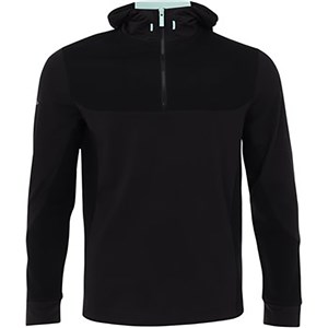 Callaway Mens Mixed Media Technical Hoodie 1/4 Zip Pullover