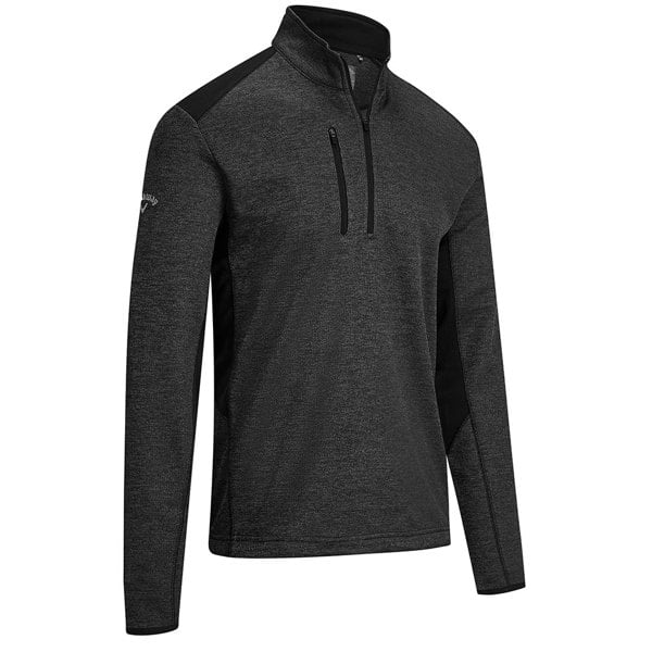 Callaway Mens Dual Action Heathered Fleece Pullover