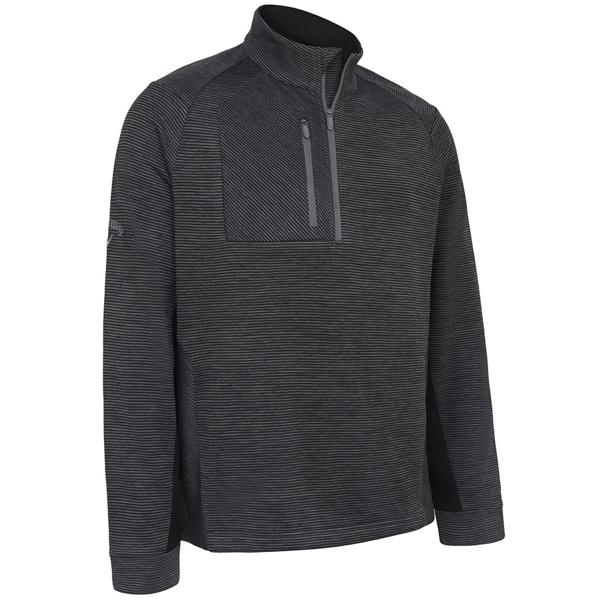 Callaway Mens Heather Stripe Fleece Pullover
