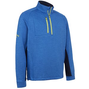 Callaway Mens Heather Stripe Fleece Pullover