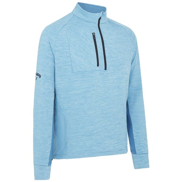 Callaway Mens Heather Stripe Fleece Pullover