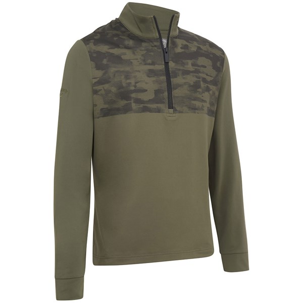 Callaway Mens 1/4 Zip Camo Print Pullover