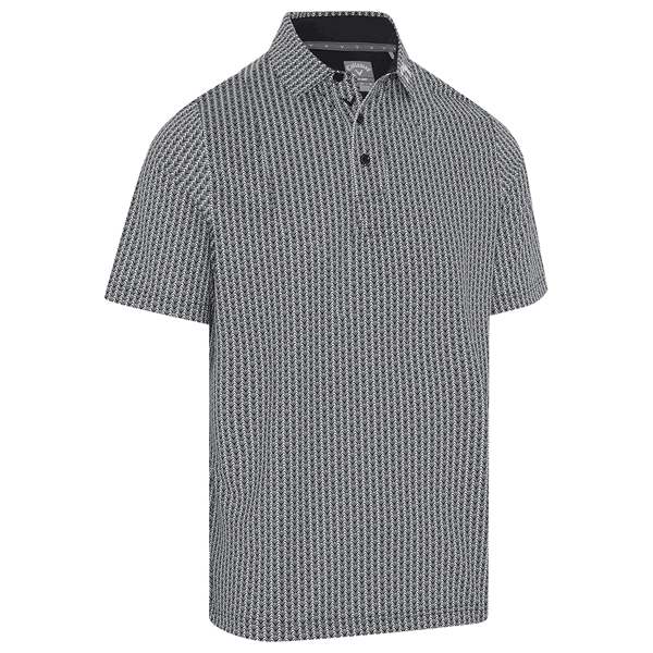 Callaway Mens Chev & Ball Allover Print Polo Shirt