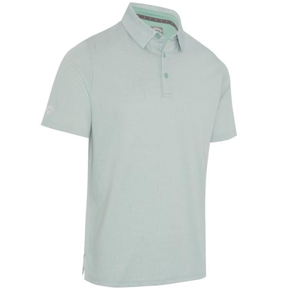 Callaway Mens Chev Twill Jacquard SwingTech Opti-Dri Polo Shirt - SALE