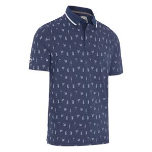 Callaway Mens Geo Cocktail Print Polo Shirt