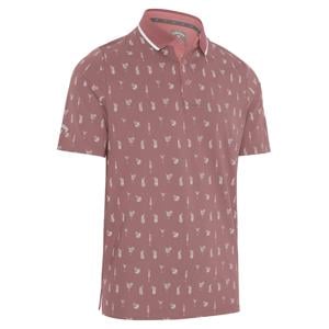Callaway Mens Geo Cocktail Print Polo Shirt