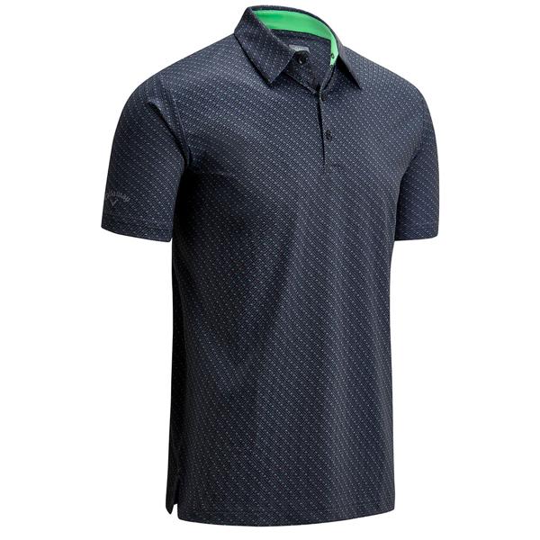 Callaway Mens All Over Chev Print Polo Shirt