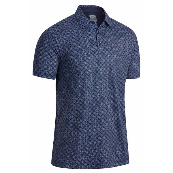 Callaway Mens Art Deco Foulard Printed Polo Shirt
