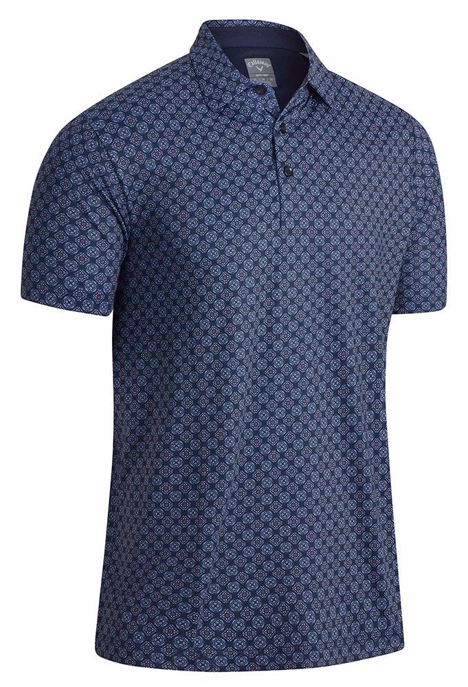 Callaway Mens Art Deco Foulard Printed Polo Shirt - GolfOnline