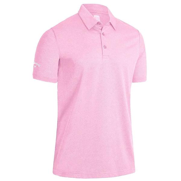 Callaway Mens Heathered Jacquard Polo Shirt