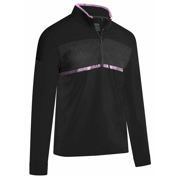 Callaway Mens Pieced Printed 1/4 Zip Pullover Top