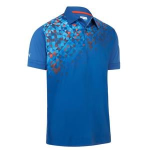 Callaway Mens Asymmetrical Street Mural Printed Polo Shirts
