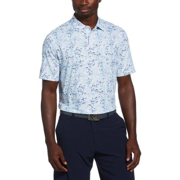 Callaway Mens Confetti Geo Print Polo Shirt