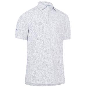 Callaway Mens Trademark Chev Print Polo Shirt