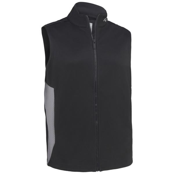 Callaway Mens High Gauge Textured Full Zip Fleece Vest