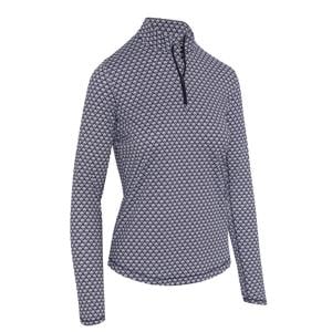 Callaway Ladies Scarf Geo Sun Protection 1/4 Zip Pullover
