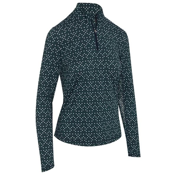 Callaway Ladies Fashion Printed Sun Protection 1/4 Zip Pullover