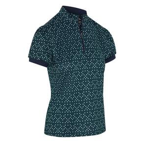 Callaway Ladies Framing Geo Print Short Sleeve Polo Shirt