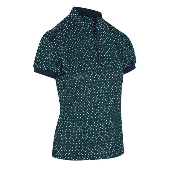 Callaway Ladies Framing Geo Print Short Sleeve Polo Shirt
