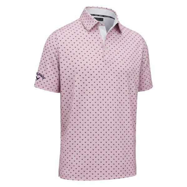 Callaway Mens TM Chev Printed Polo Shirt