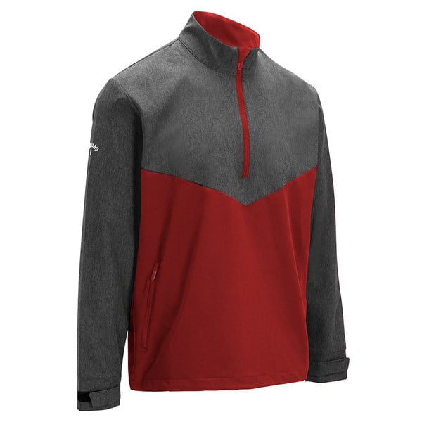 Callaway Mens Heathered 1/4 Zip Wind Jacket