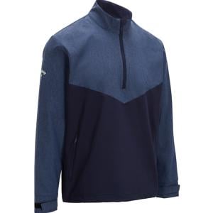 Callaway Mens Heathered 1/4 Zip Wind Jacket
