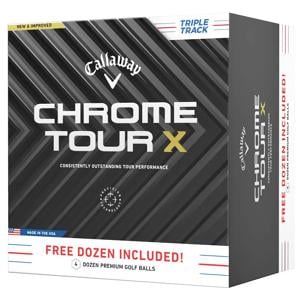 Callaway Chrome Tour X Triple Track Golf Balls - 4 For 3