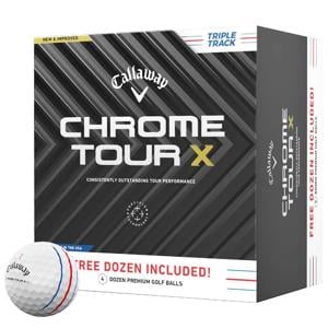 Callaway Chrome Tour X Triple Track Golf Balls - 4 For 3