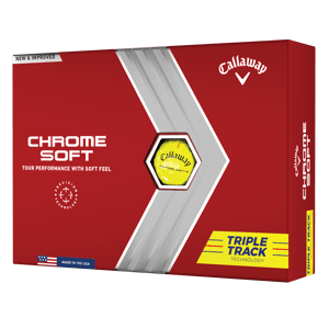 Callaway Chrome Soft Triple Track Yellow Golf Balls