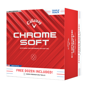 Callaway Chrome Soft Triple Track Golf Balls - 4 For 3