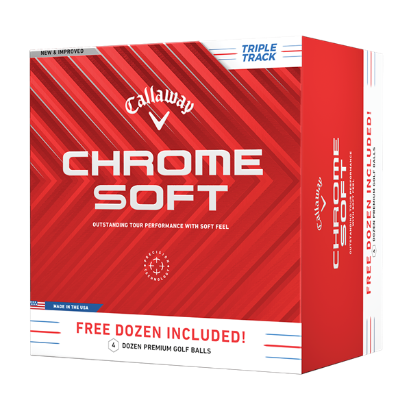 Callaway Chrome Soft Triple Track Golf Balls (48 Balls) 2024 - 4 For 3