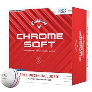Callaway Chrome Soft Triple Track Golf Balls - 4 For 3