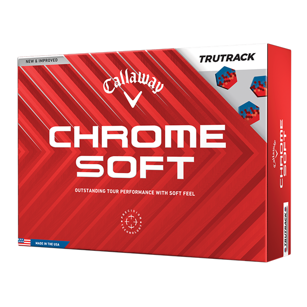 Callaway Chrome Soft TruTrack White Golf Balls (12 Balls) 2024