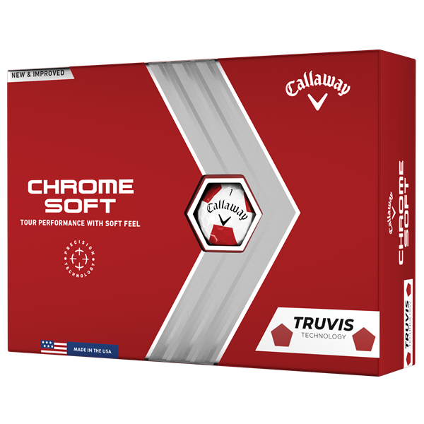 Callaway Chrome Soft Truvis Red Golf Balls (12 Balls)