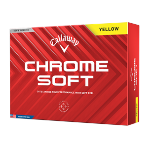 Callaway Chrome Soft Yellow Golf Balls