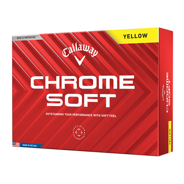 Callaway Chrome Soft Yellow Golf Balls (12 Balls)