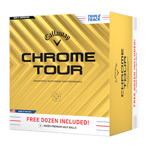 Callaway Chrome Tour Triple Track Golf Balls - 4 For 3