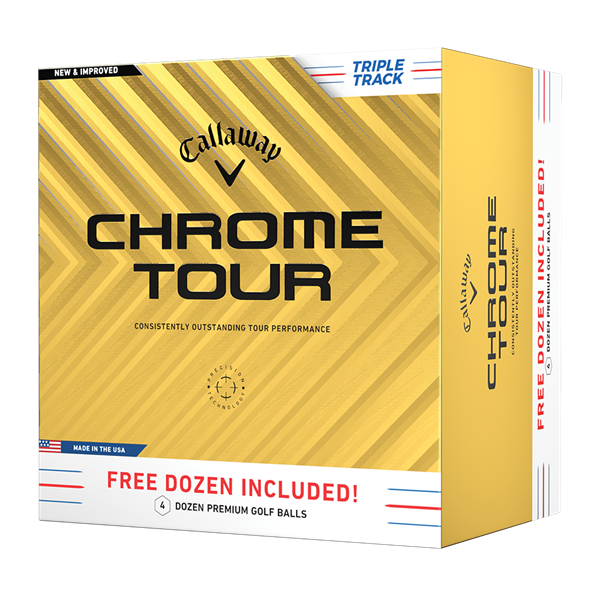 Callaway Chrome Tour Triple Track Golf Balls (48 Balls) 2024 - 4 For 3