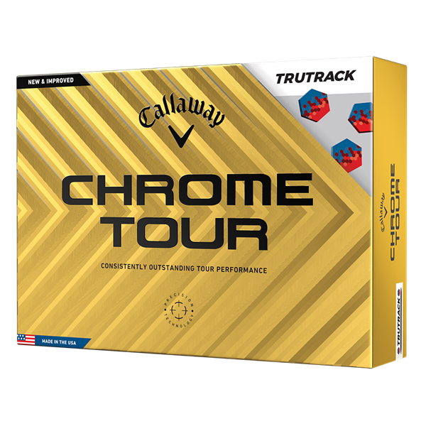 Callaway Chrome Tour TruTrack White Golf Balls (12 Balls) 2024