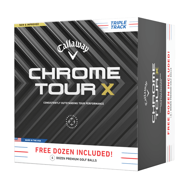 Callaway Chrome Tour X Triple Track Golf Balls (48 Balls) 2024 - 4 For 3