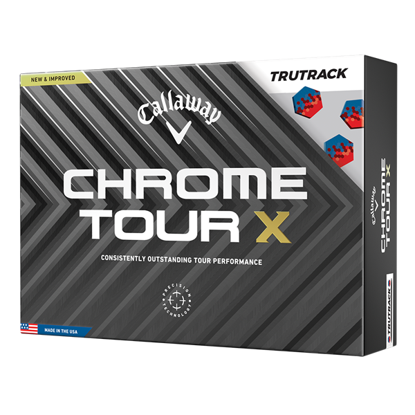 Callaway Chrome Tour X TruTrack White Golf Balls (12 Balls) 2024