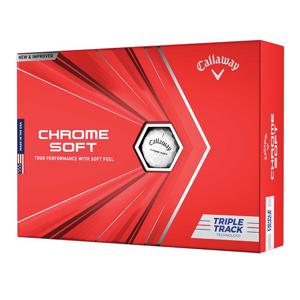 Callaway Chrome Soft Triple Track White Golf Balls