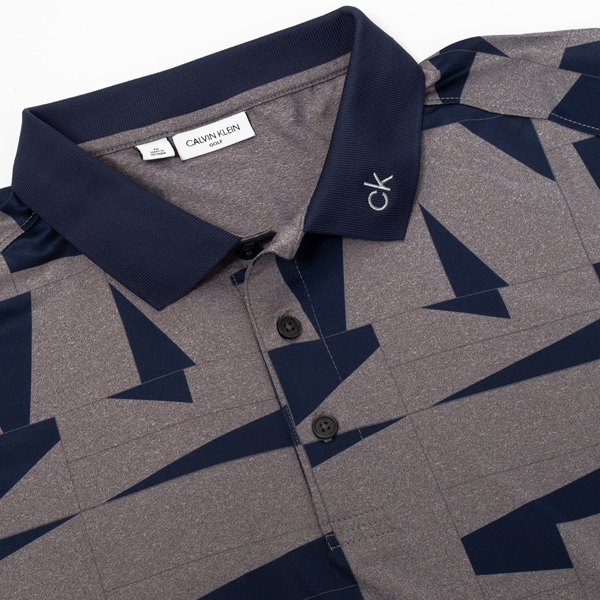 Calvin Klien Mens Hexta Printed Polo Shirt